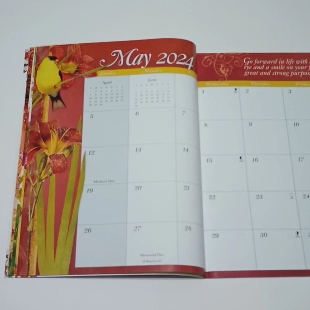 2/$20 2024 Monthly Planner Thoughts & Inspirations Boys Town